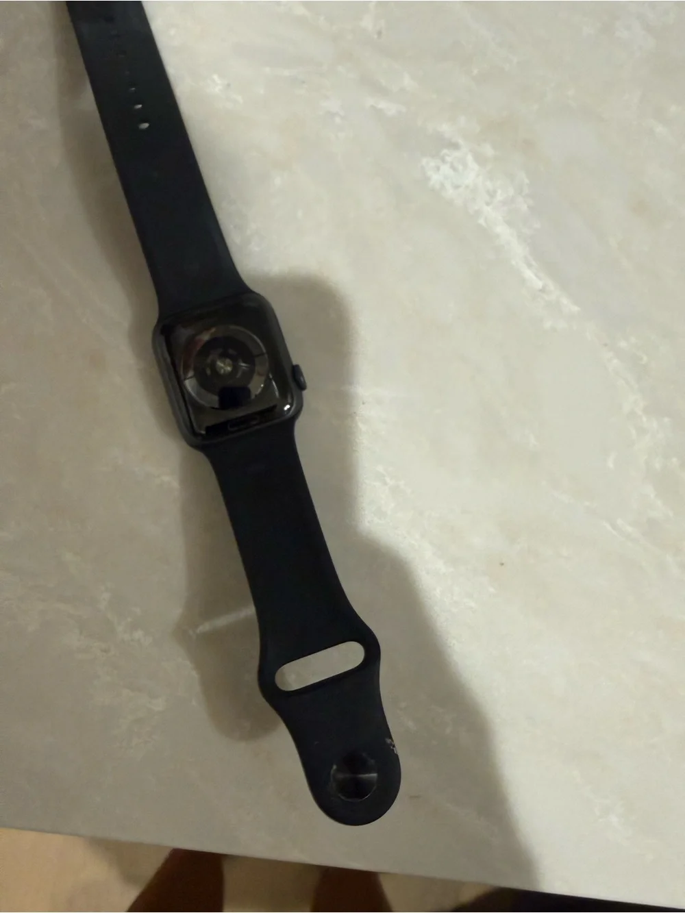 Apple Black Smartwatch with Black Sport Band